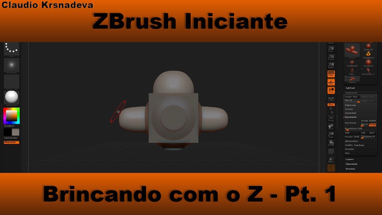 Brincando com o ZBrush