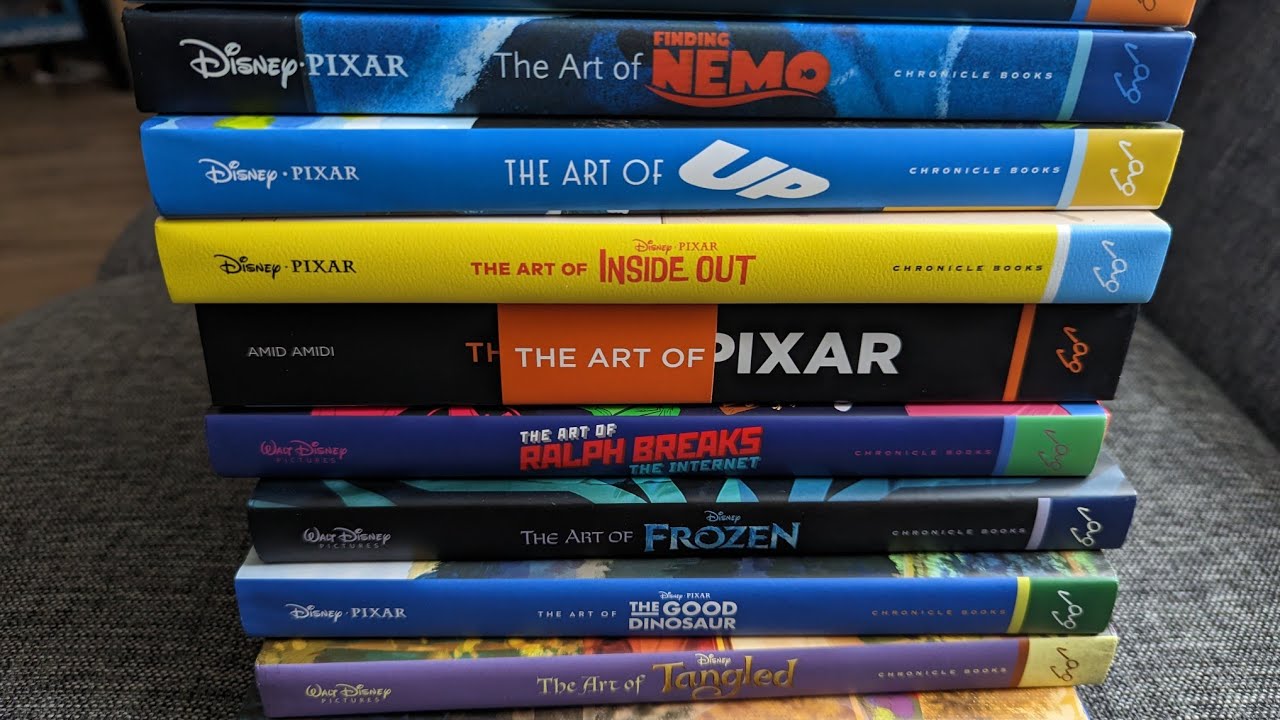 Disney en Pixar art books by Chronicle books