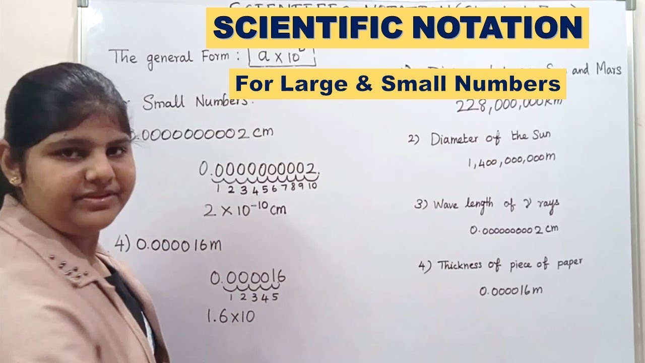 How To Write Numbers in Scientific Notation | Scientific Notation for Large and Small Numbers