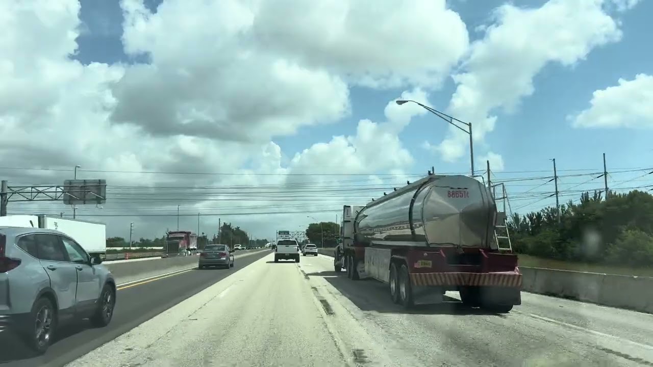 Driving from North Miami Beach(Golden Glades) to Sawgrass Mills Mall