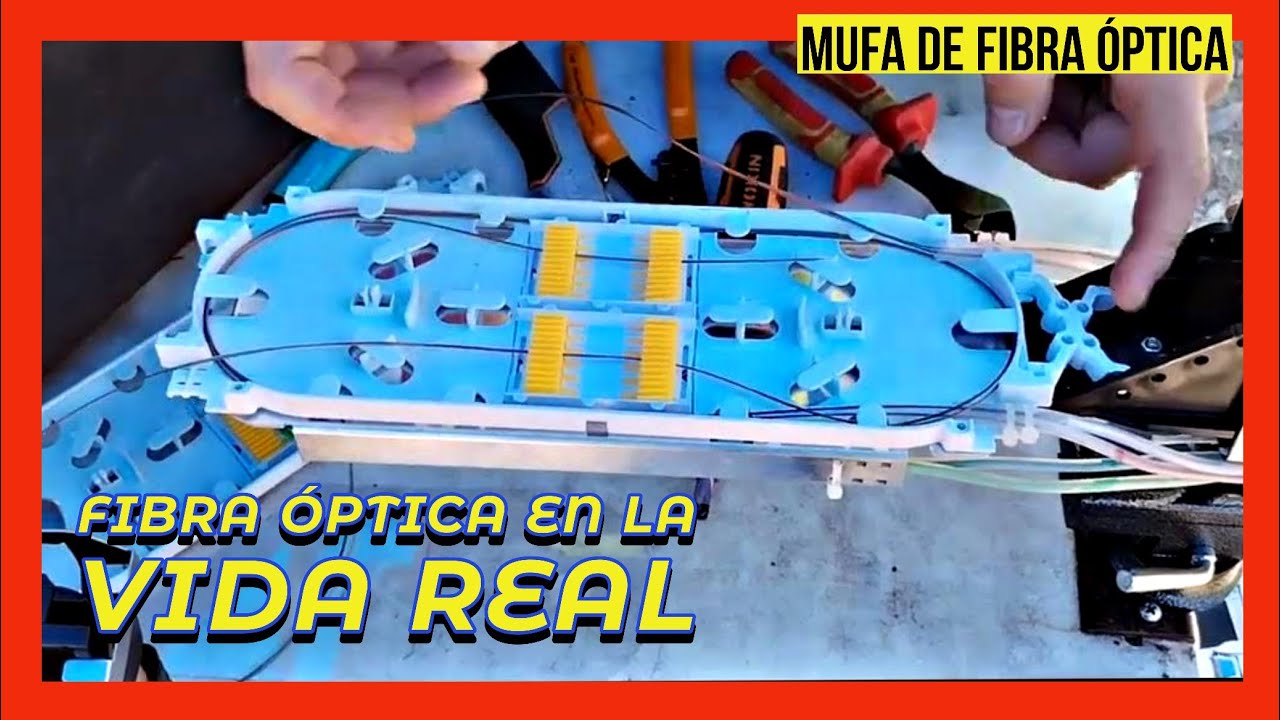 💥 ARMANDO UNA MUFA DE FIBRA OPTICA ACTIVA Y EN USO 👌 (TELECOMUNICACIONES)
