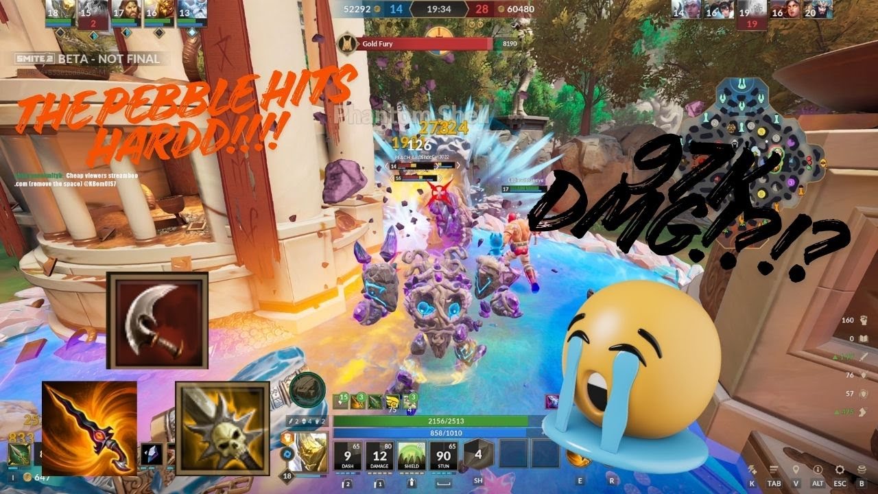 EVEN CHERYO COULDNT STOP THE PEBBLE!!! - SMITE2 - RANKED