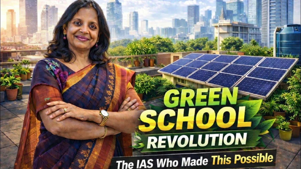 Supriya Sahu IAS Green School Initiative | Solar Paint & Solar Panels Transforming Education #india