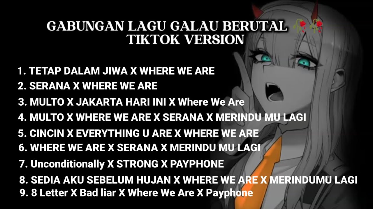 Gabungan Lagu Galau Brutal 🥀🥀 - Tetap Dalam Jiwa X Where We Are X Serana X Multo TIKTOK VERSION 
