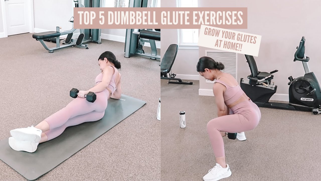 My Top 5 Dumbbell Glute Exercises | grow your glutes at home!