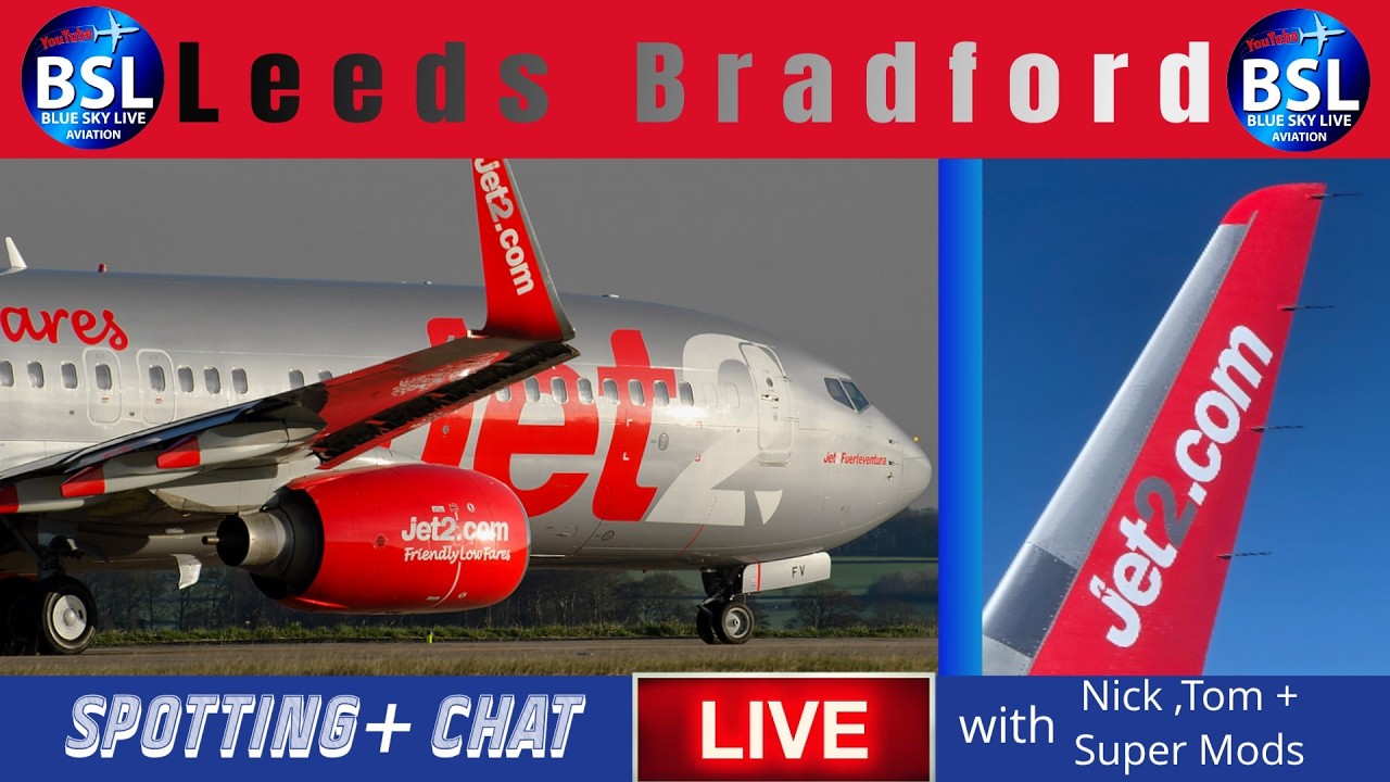 🔴Live - Leeds Bradford  Airport  - (Norwich City FC) expected