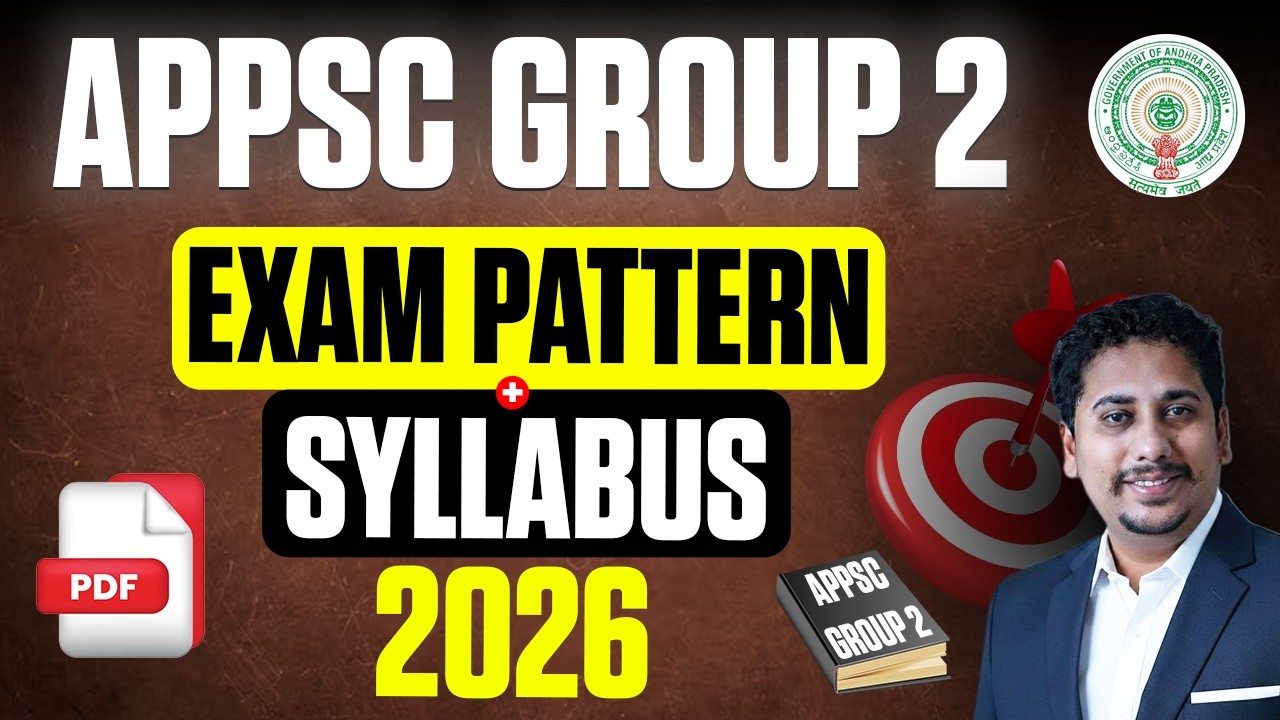 APPSC Group 2 Detailed Syllabus & Exam Pattern | APPSC Gr2 Topper's strategy in Telugu