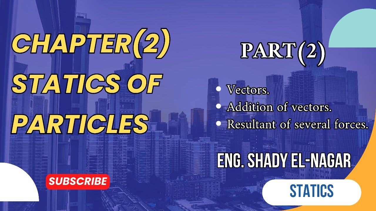 Statics| Chapter 2-2: Vectors & Resultant of Several Concurrent Forces.