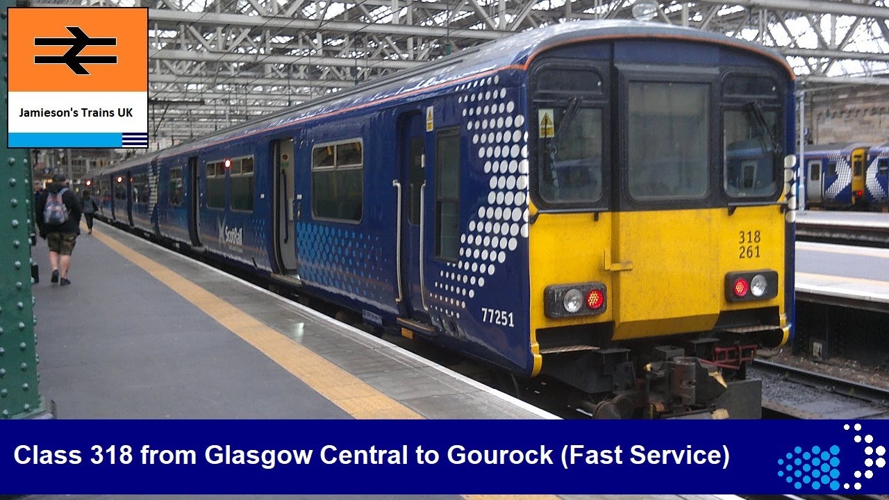 Class 318 from Glasgow Central to Gourock (Fast Service)
