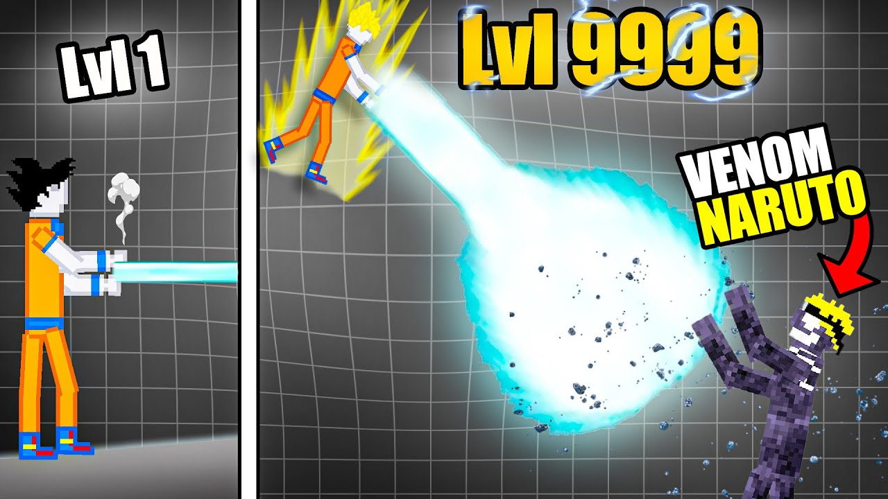 ULTIMATE Kamehameha to fight Venom Naruto in People Playground