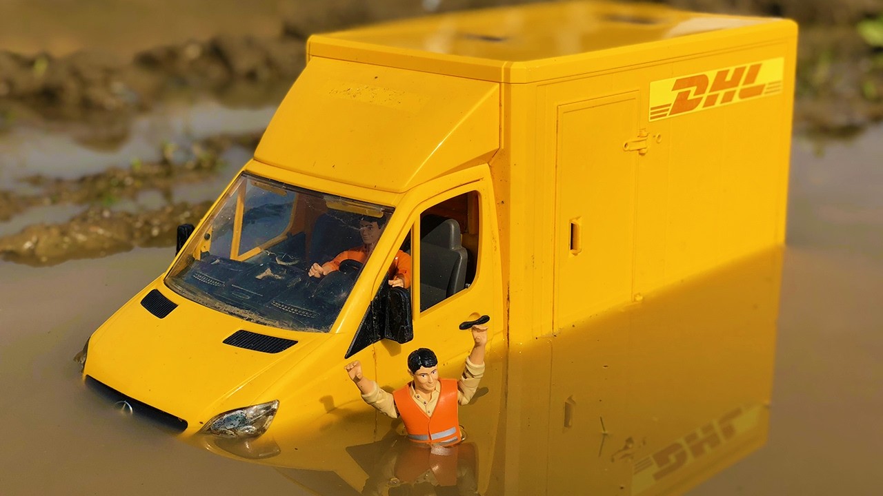 Bruder Van in the Mud! Custom RC Bruder Mack Truck