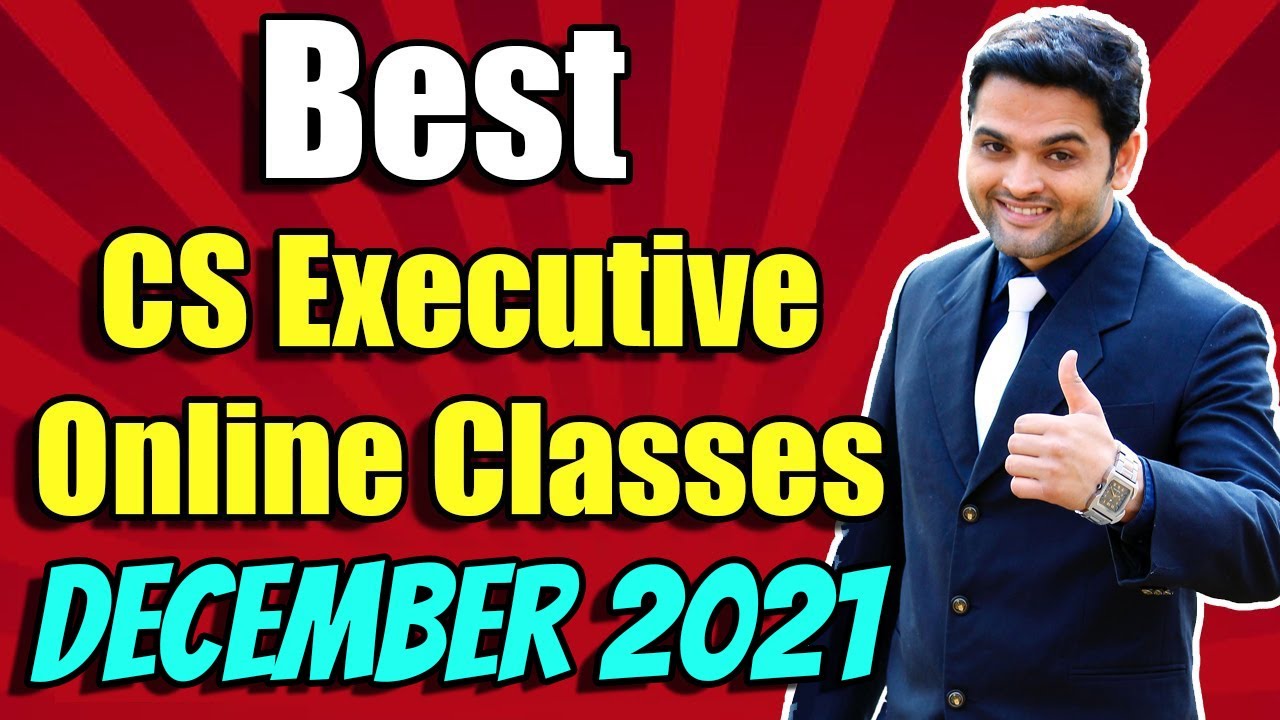 BEST CS Executive Online Classes for Dec 2021 | CS Executive Pendrive & Online Coaching Classes