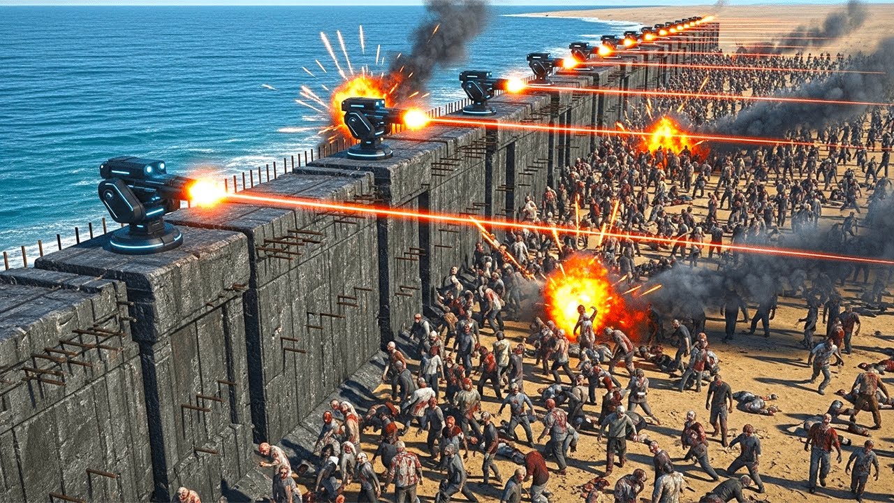 T45 SHOTGUN & HEROES ARMY Beach Landing Vs 4.400.000 ALIEN, KHORNE & ZOMBIES !! UEBS 2