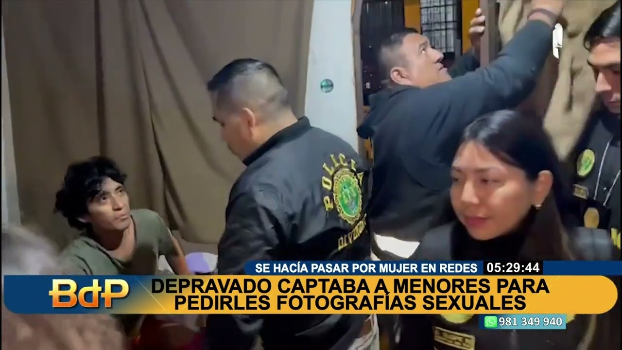 Depravado pedía fotos sexuales a menores usando un perfil de mujer en redes sociales