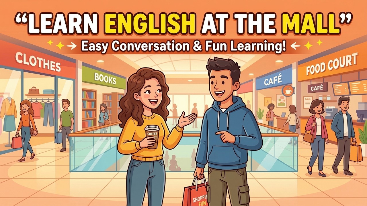 Real Life English Practice - Learn English at the Mall | English Conversation for Beginners