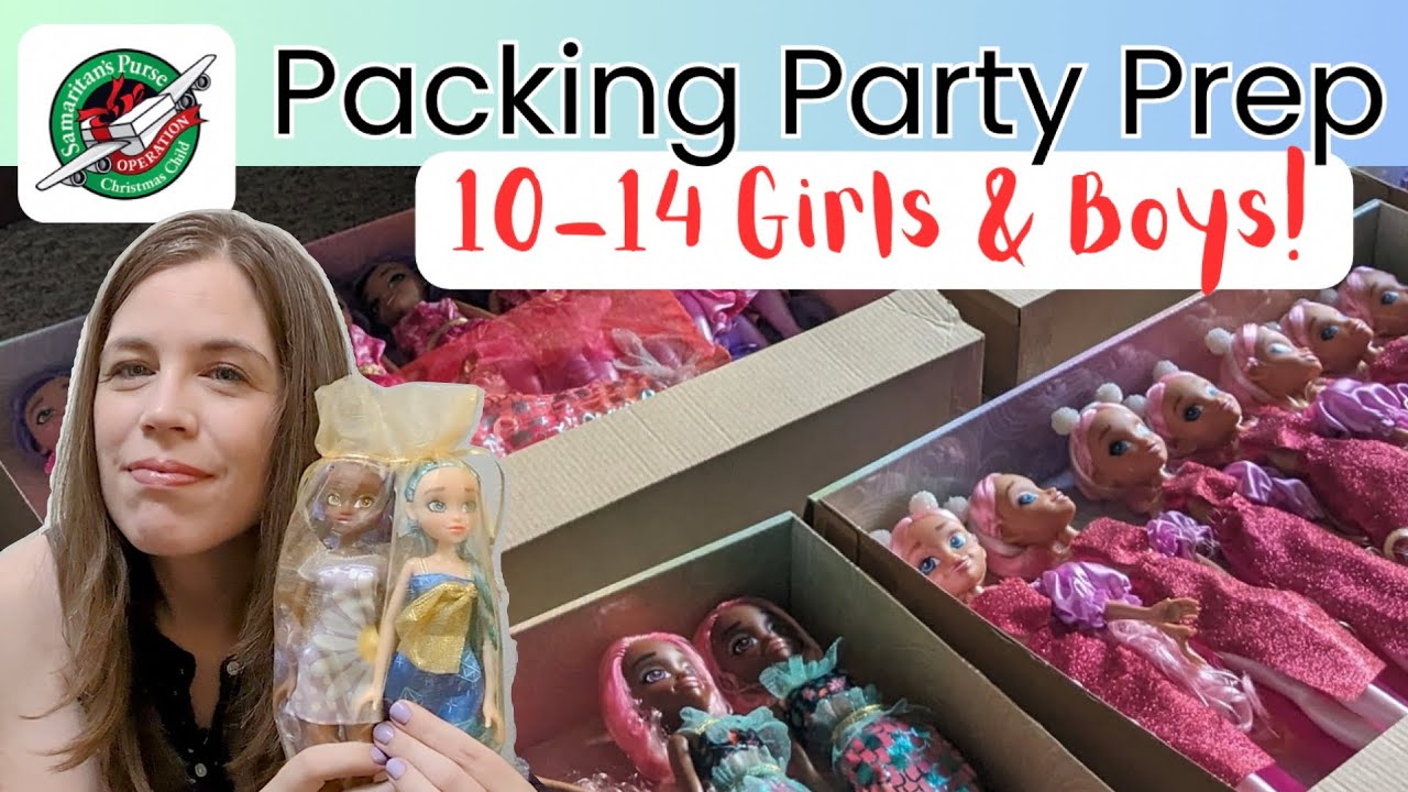 What's Inside my 10-14 Girl & Boy Shoeboxes? Packing Party Prep for Operation Christmas Child 2024!