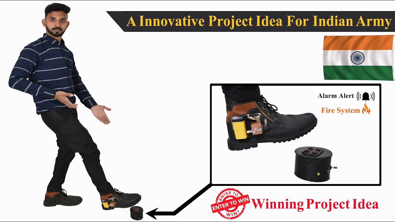 First Time Available On YouTube Problem Solving Project Idea For Indian Army | Inspire Award Project