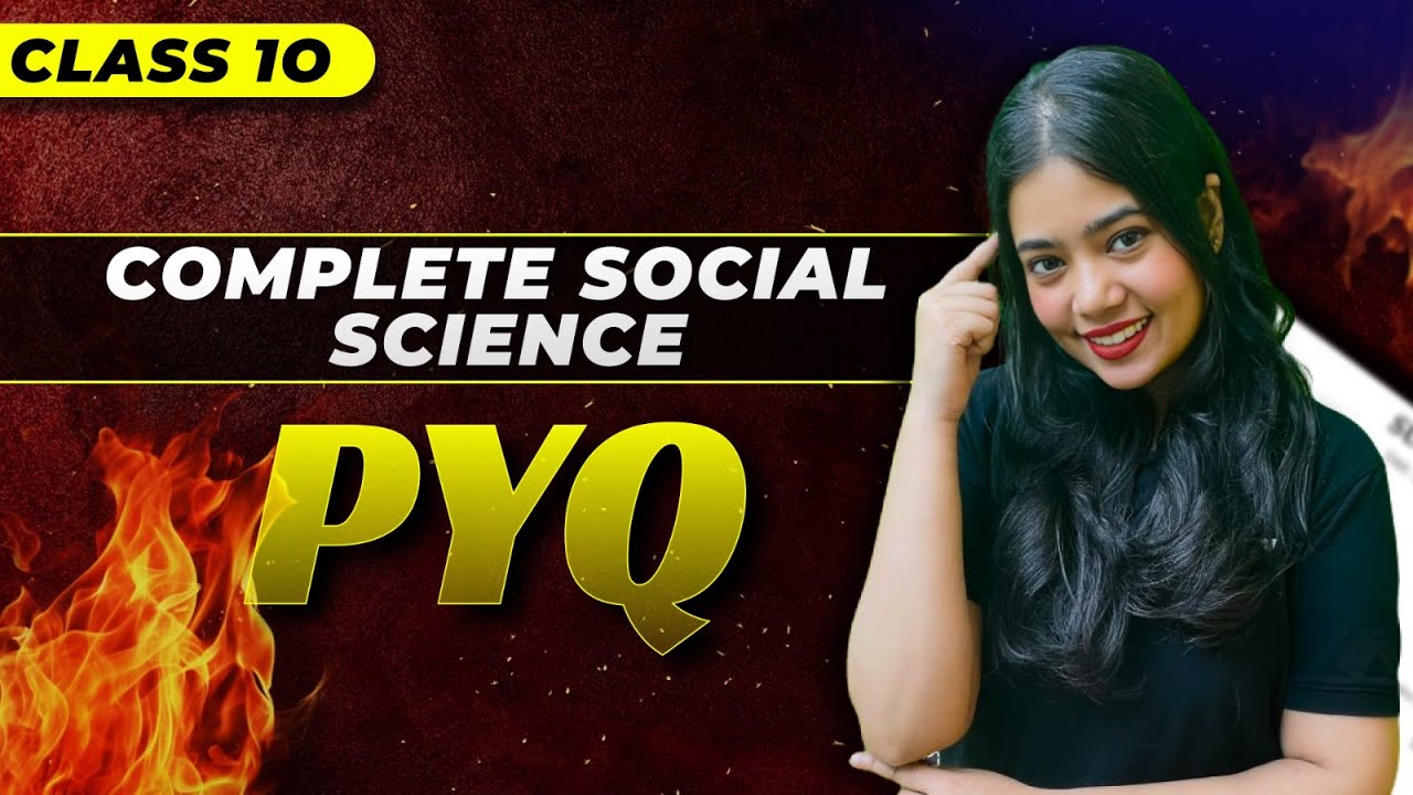 Complete Social Science Previous Year Questions Marathon | Class 10 Boards 2024 | Anushya Ma'am |