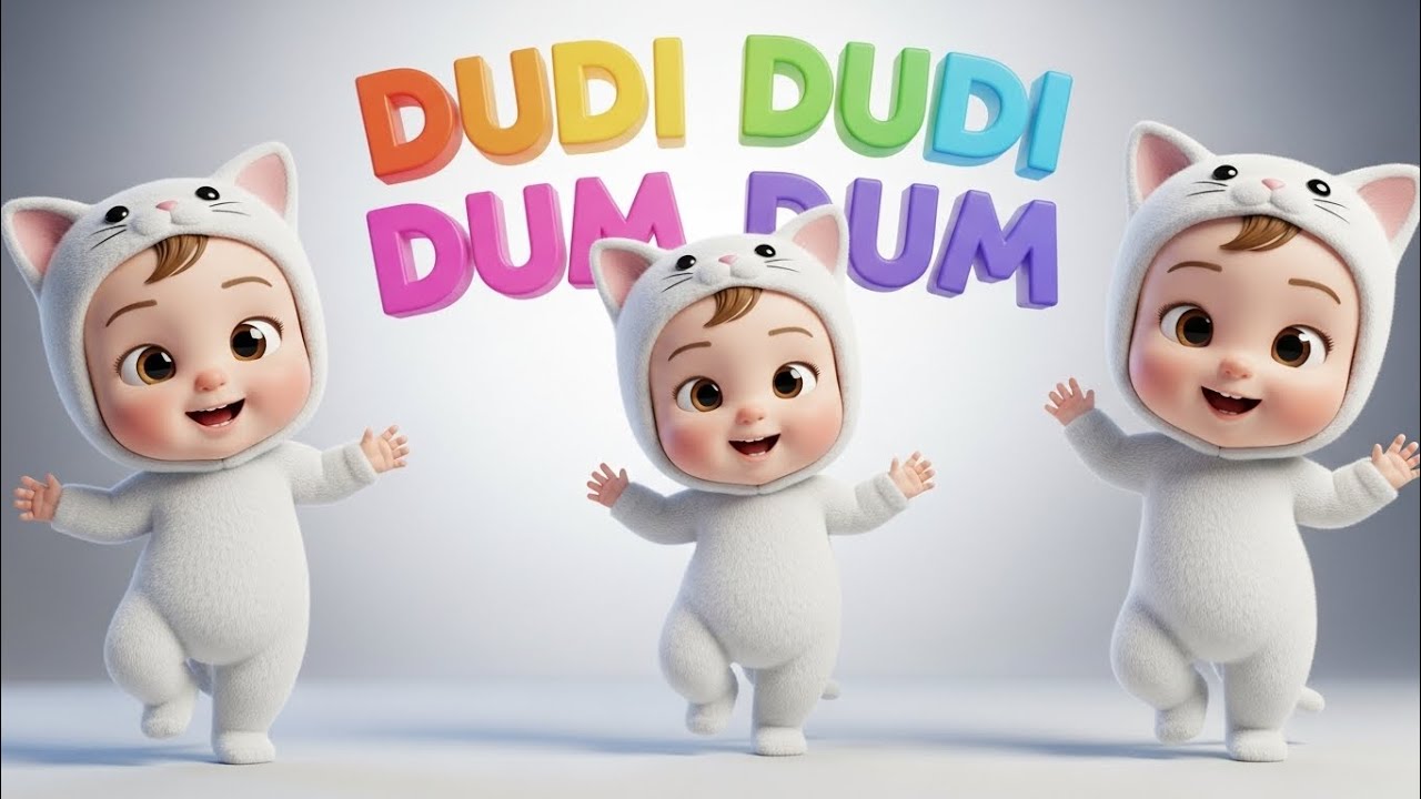Dudi Dudi dum dum songs funny dance funny kids 3D animation cats dance