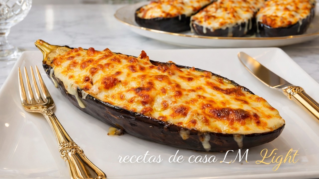 BERENJENAS RELLENAS CON POLLO Y QUESO QUE TODOS PIDEN