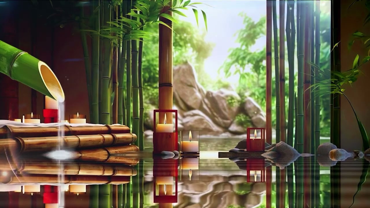 Can’t Sleep? This Bamboo Water Sound Will Knock You Out 😴 Zen Garden Deep Sleep Music