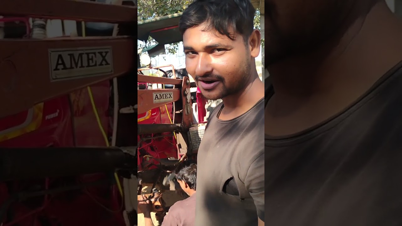 Mahendra 265 loader tyre change 😵