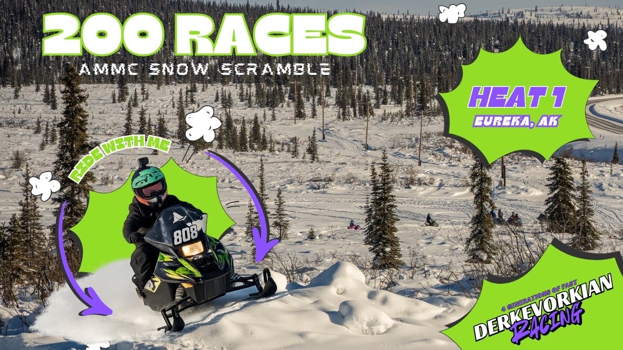 Ride with me Arctic Cat 200 - 200 Stock Class at AMMC Snow Scramble XC Race