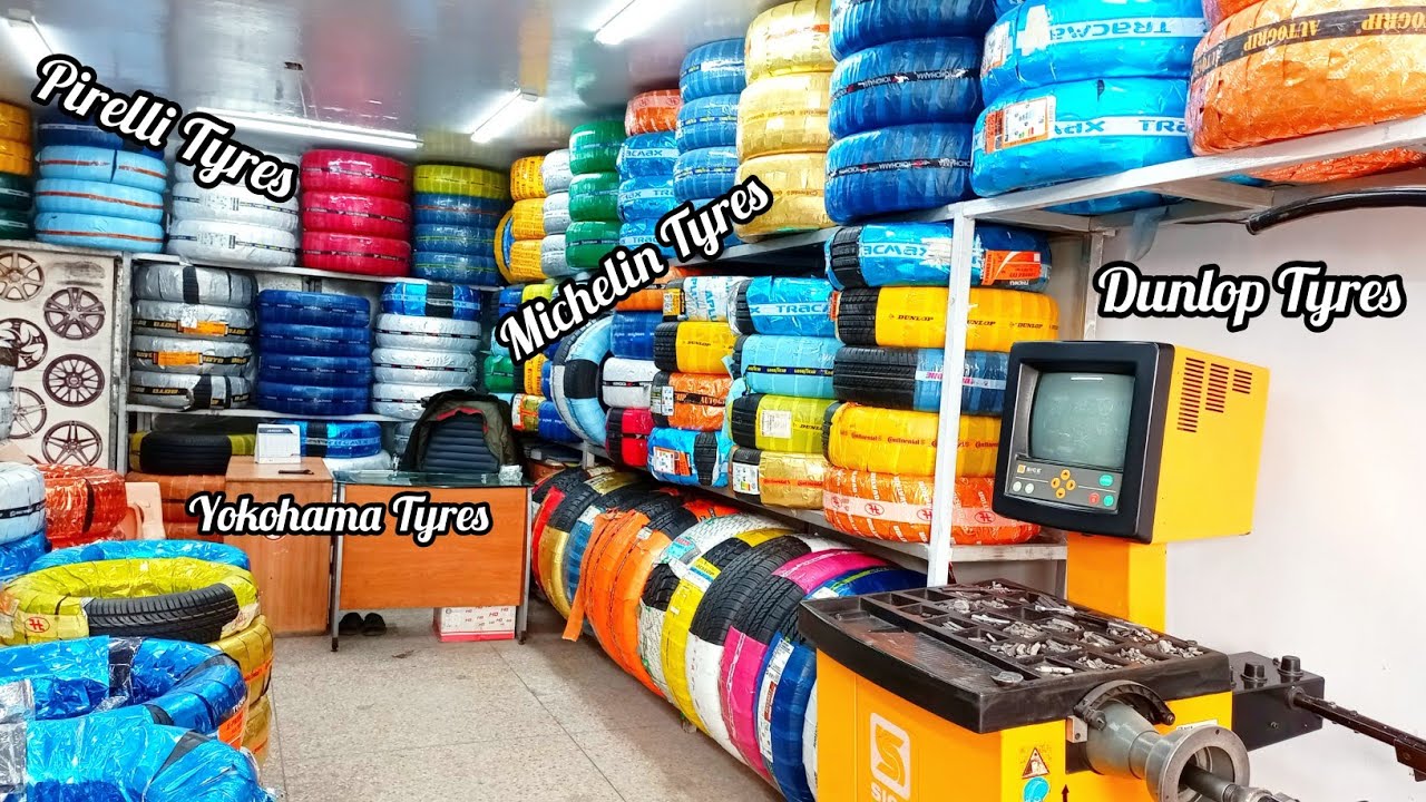 Branded Tyres Shop Detail Review || Michelin, Pirelli, Continental & Dunlop Tyres || Pak Rides