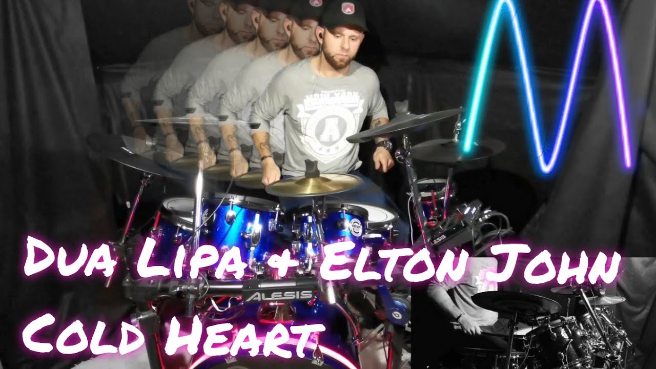 Dua Lipa & Elton John_Cold Heart #drumcover #alesis #drumless