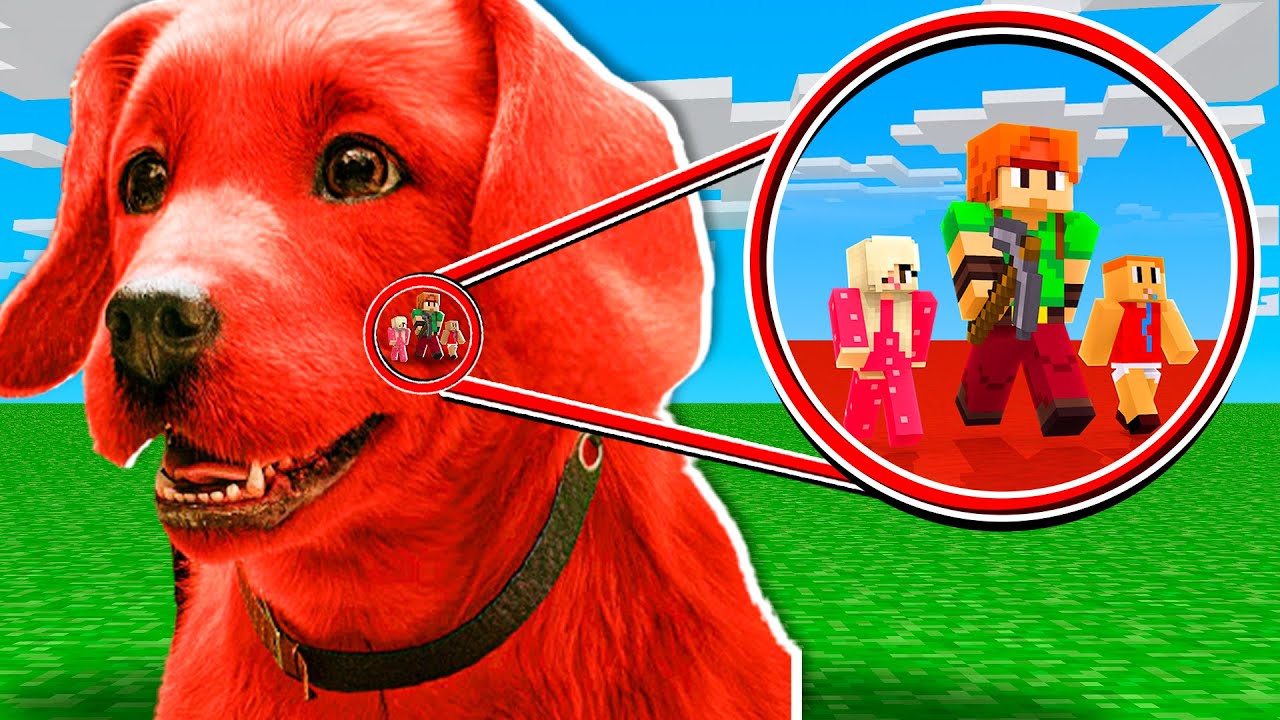 SURVIVRE DANS CLIFFORD LE CHIEN PENDANT 24H sur MINECRAFT !!