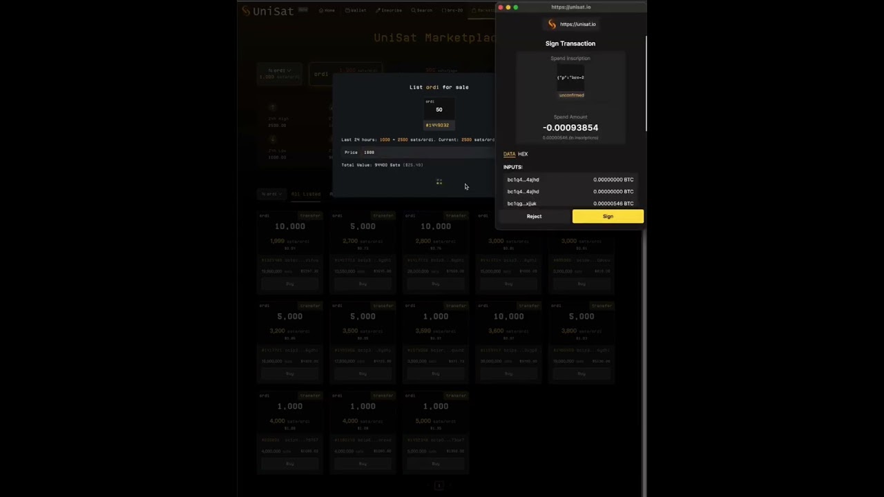 A video tutorial about how to list your brc-20 on UniSat Marketplace! 🫠#brc #brc-20 #btc #bitcoin