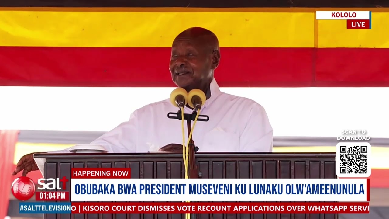 Presidenti Museveni asekeredde abaali bamuvuganya