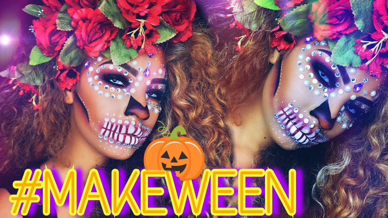 #MAKEWEEN - MAQUIAGEM CAVEIRA MEXICANA