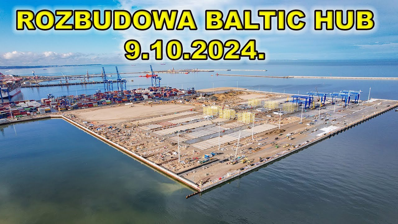 Rozbudowa terminala kontenerowego w Gdańsku - 9.10.Olbrzymi postęp prac-zobacz to z bliska.