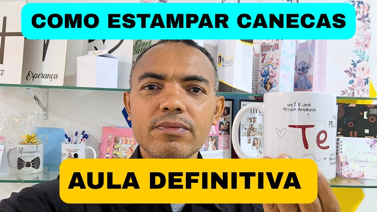 COMO ESTAMPAR CANECAS PERFEITAS | Aula Definitiva de Sublima&ccedil;&atilde;o Passo a Passo!