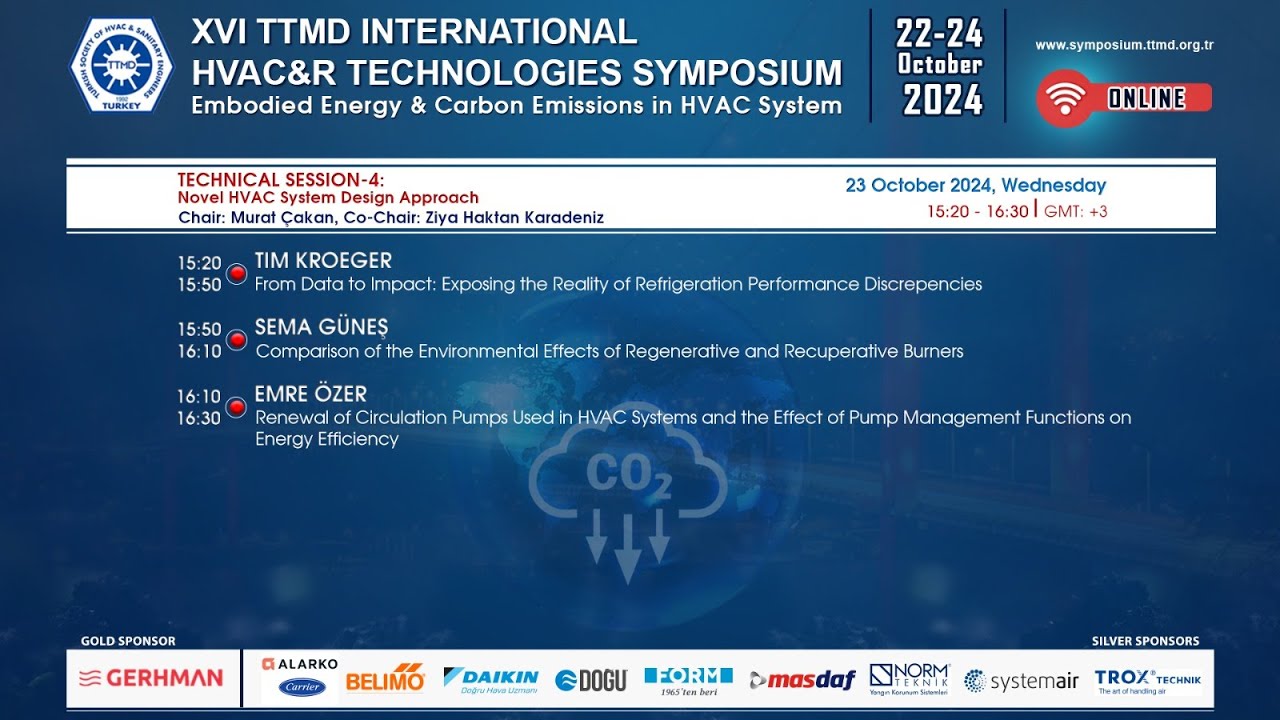 XVI TTMD International HVAC&R Technologies Symposium Technical Session-4