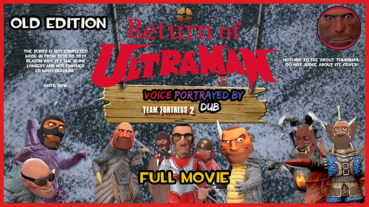 Return of Ultraman Kaiju Voice Portrayed by TF2 Dub: The Full Movie