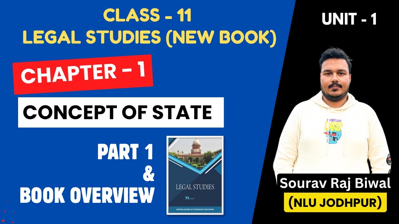 Concept of State | Class 11 Legal Studies | Part 1 of Chapter-1 & Book Overview | CBSE 2025-26