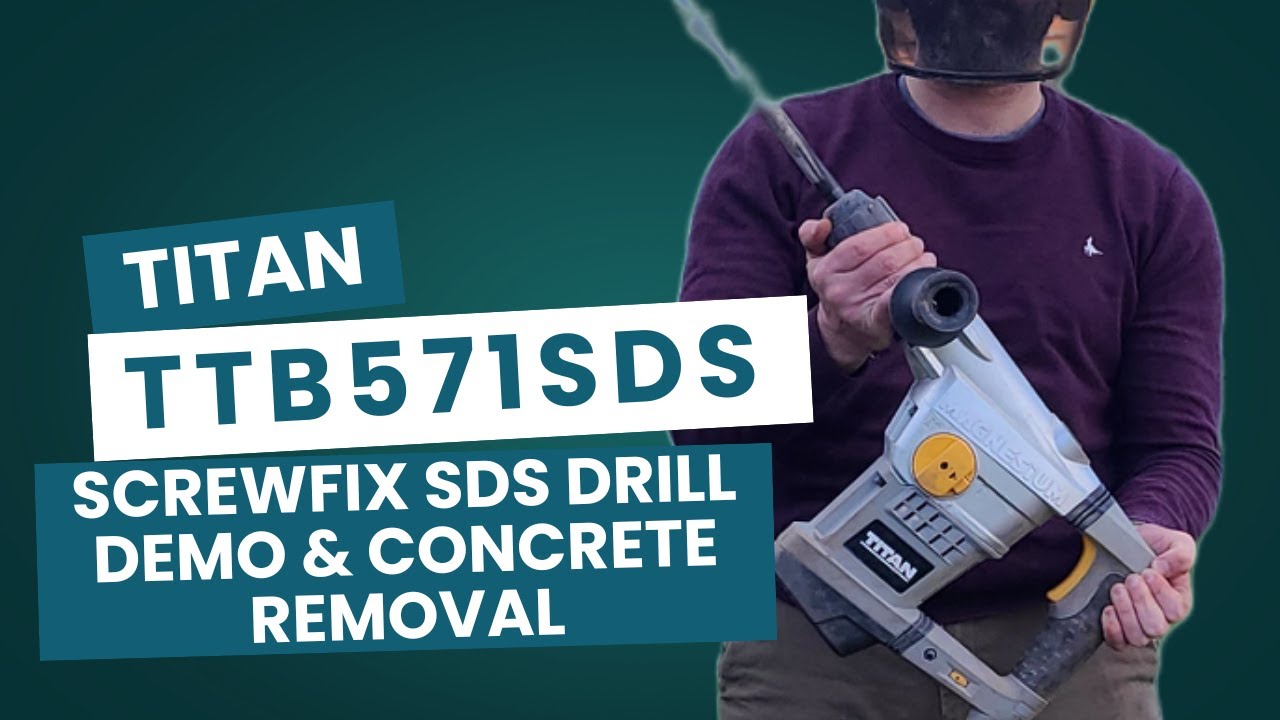 Titan TTB571SDS SDS drill demo & review.