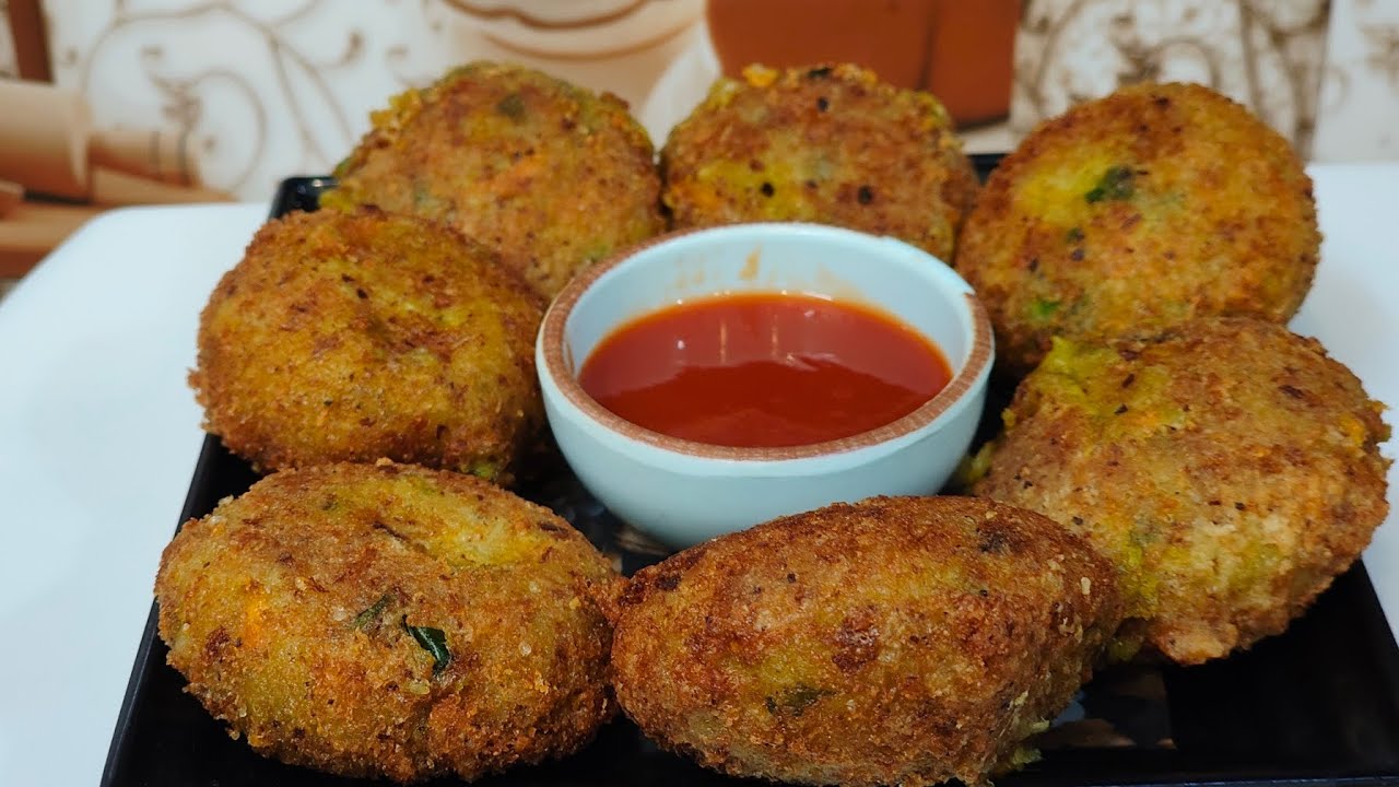 Veg Cheese Cutlet Recipe | How to make Cheese Cutlet at Home | Vegetable Cutlet with Cheese Center