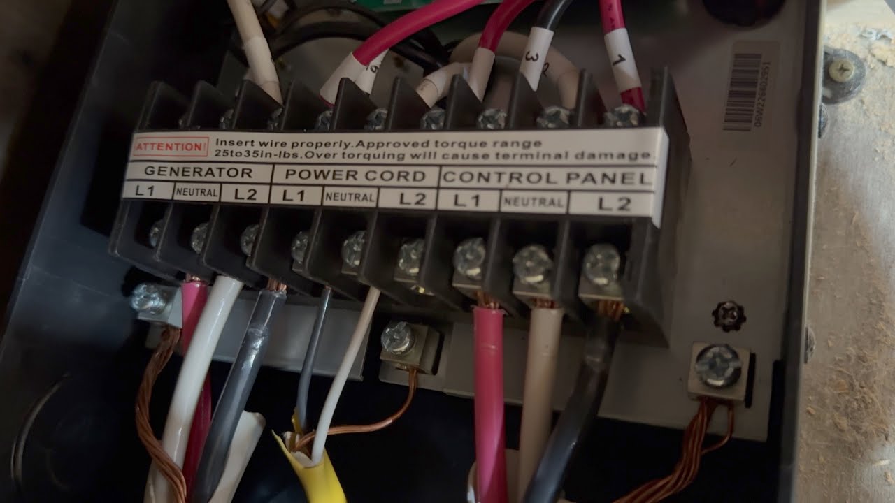 RV Inverter & 50 Amp Transfer Switch Wiring, no extension cord.