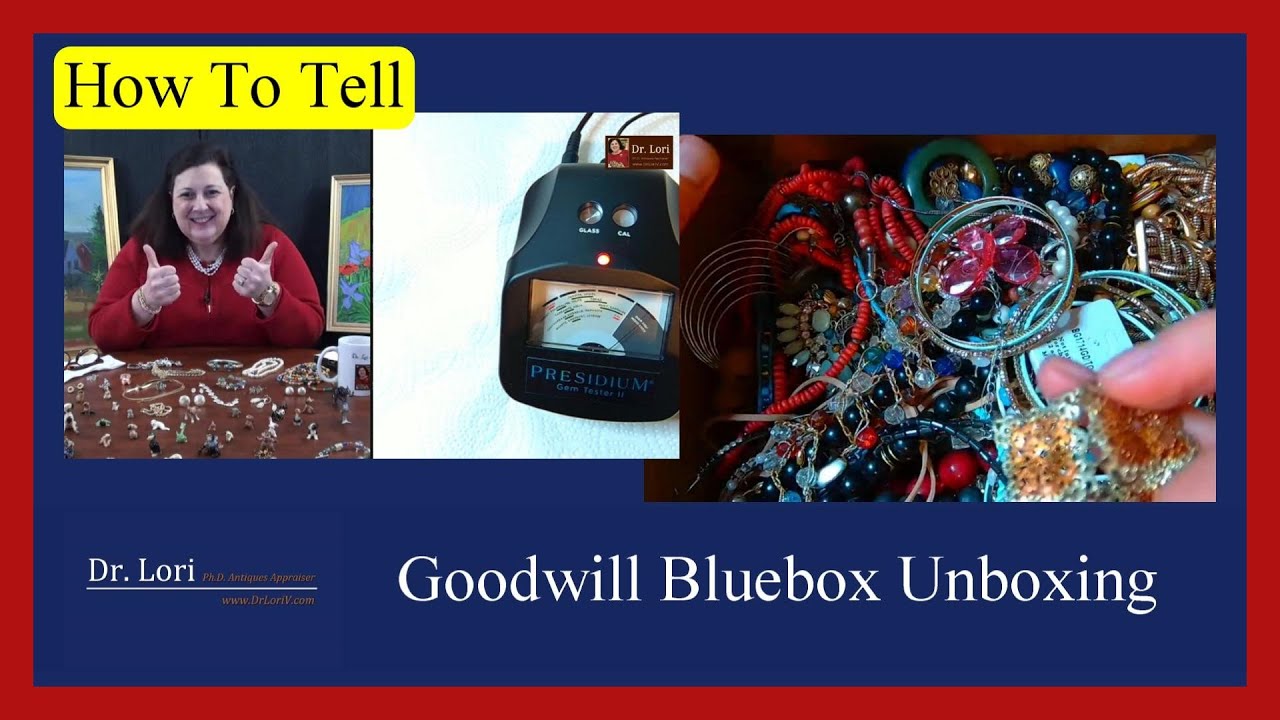 Goodwill Bluebox Jewelry Unboxing | What to Look For by Dr. Lori