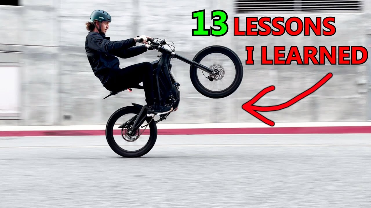 How to Wheelie your Sur Ron without Crashing (tips for beginners)
