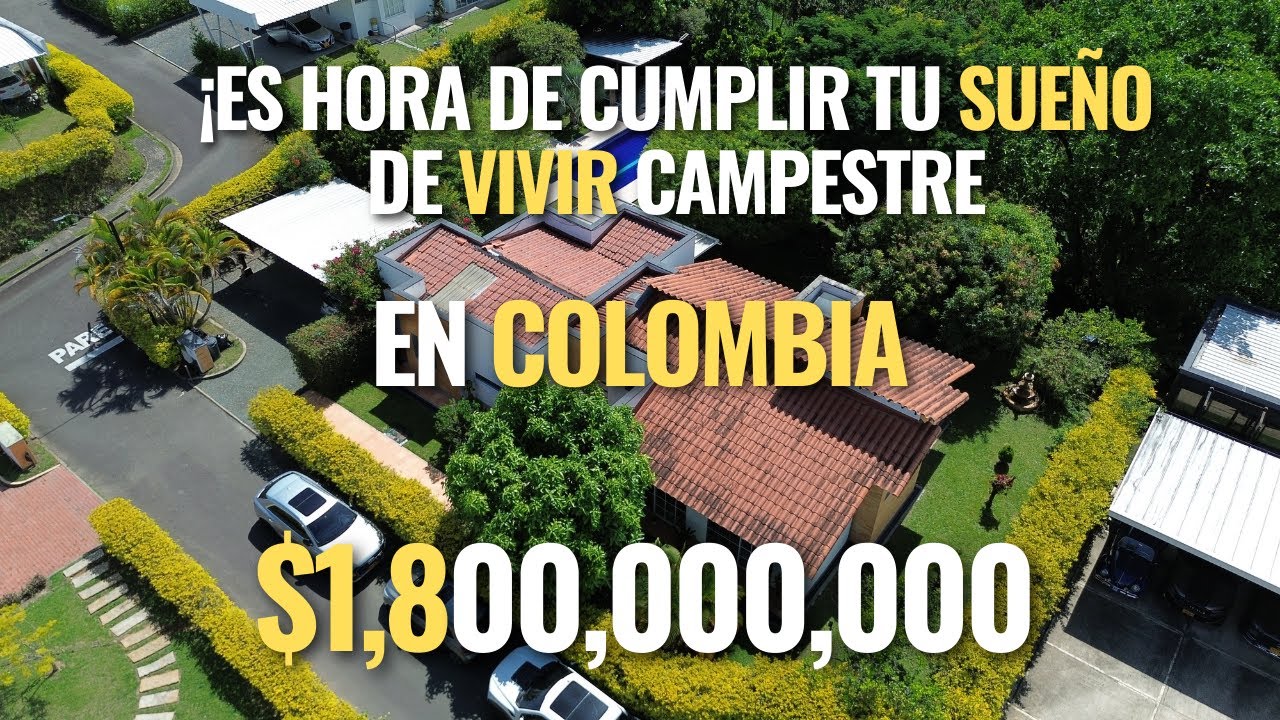(VENDIDA) TOUR POR CASA CAMPESTRE EN VENTA, COLOMBIA, PEREIRA, PUEBLITO CAFETERO. $1.800.000.000.