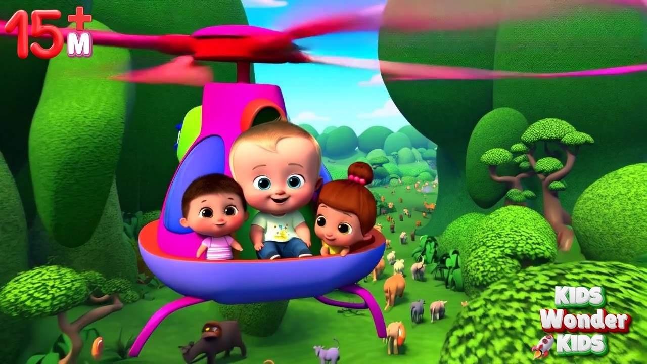 Happiest Kids In The Sky! Aero the Kid's Wide Rivers and Waving Vines | Kids Rhymes Compilation