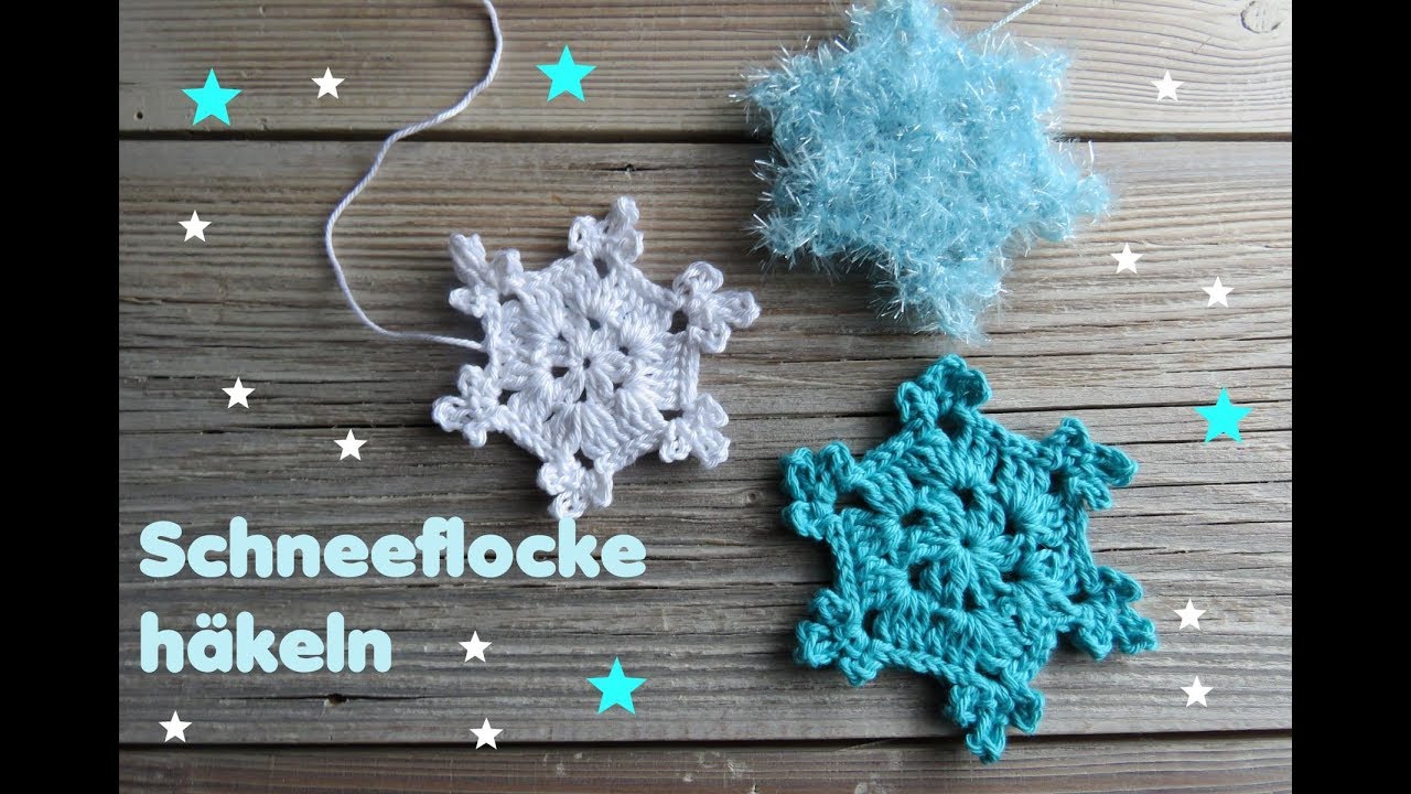 Einfache Schneeflocke häkeln