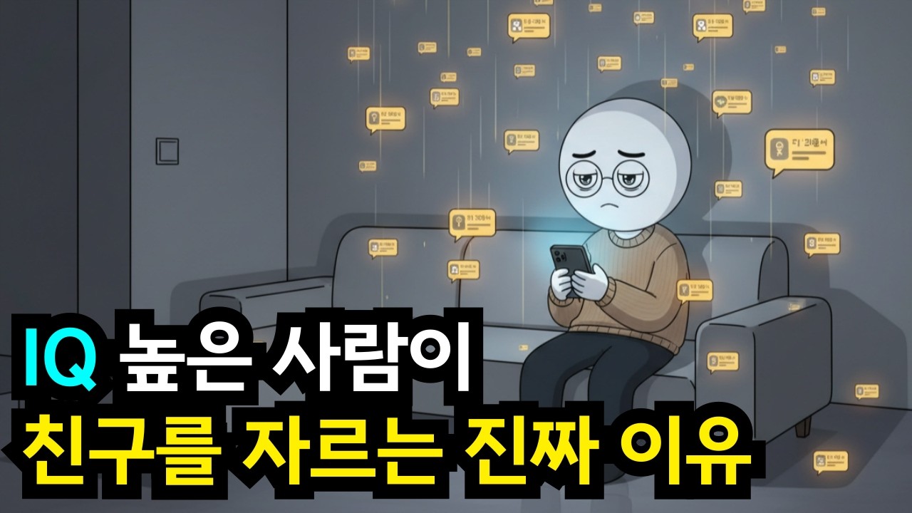 지능이 높을수록 친구를 정리하는 소름 돋는 이유 6가지