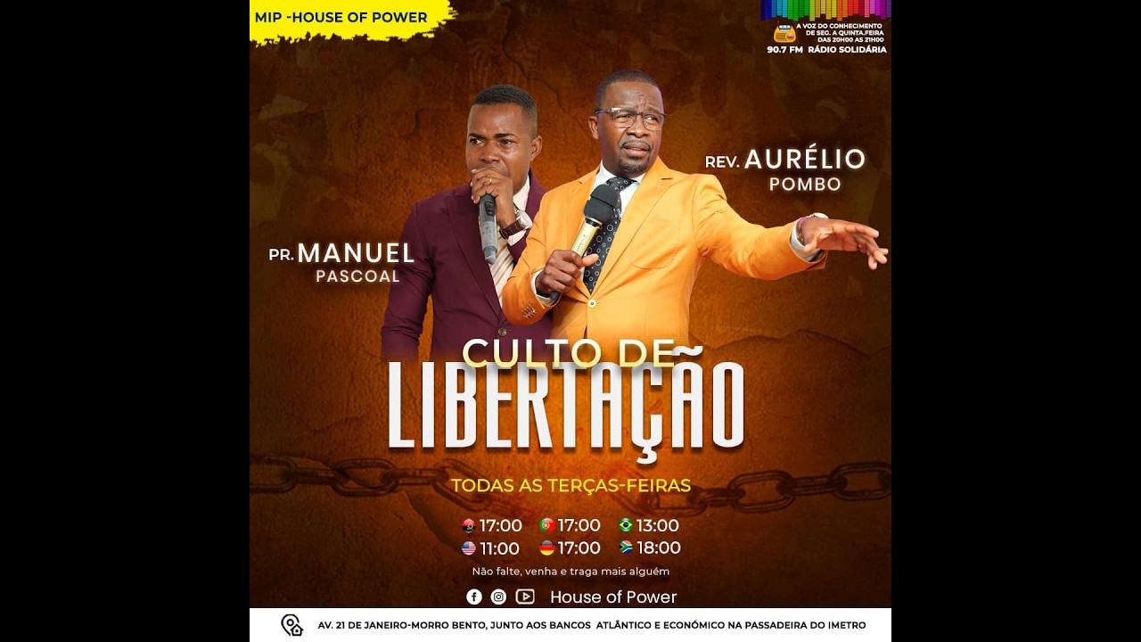 CULTO DE LIBERTAÇÃO E CURA