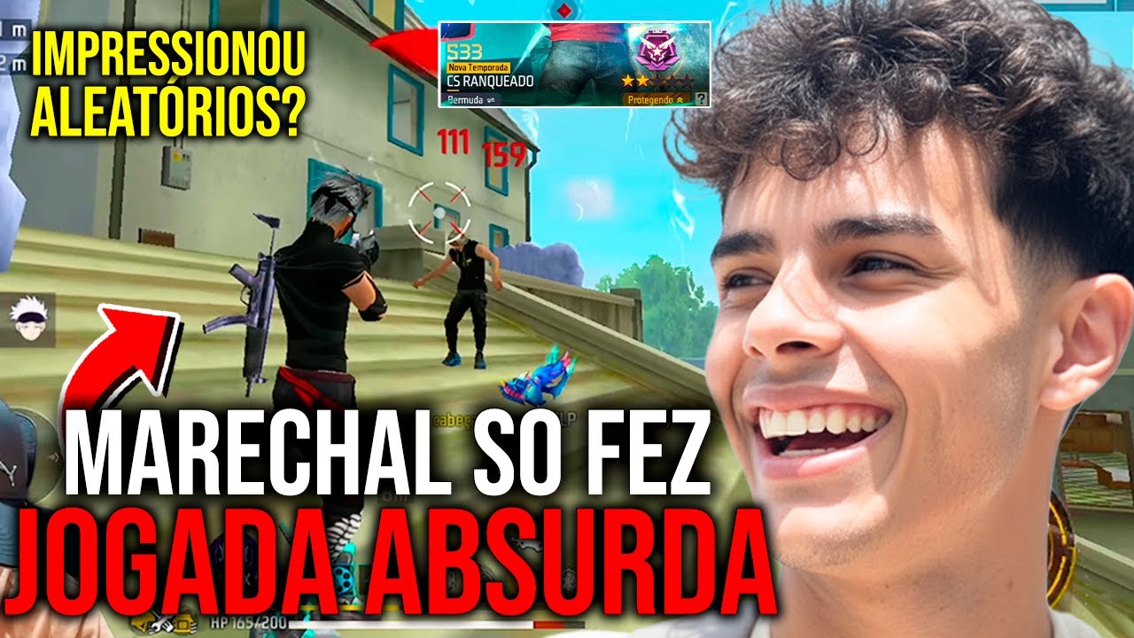MARECHAL FEZ MUITA JOGADA ABSURDA E DEIXOU OS ALEATÓRIOS ASSUSTADOS NO FREE FIRE!