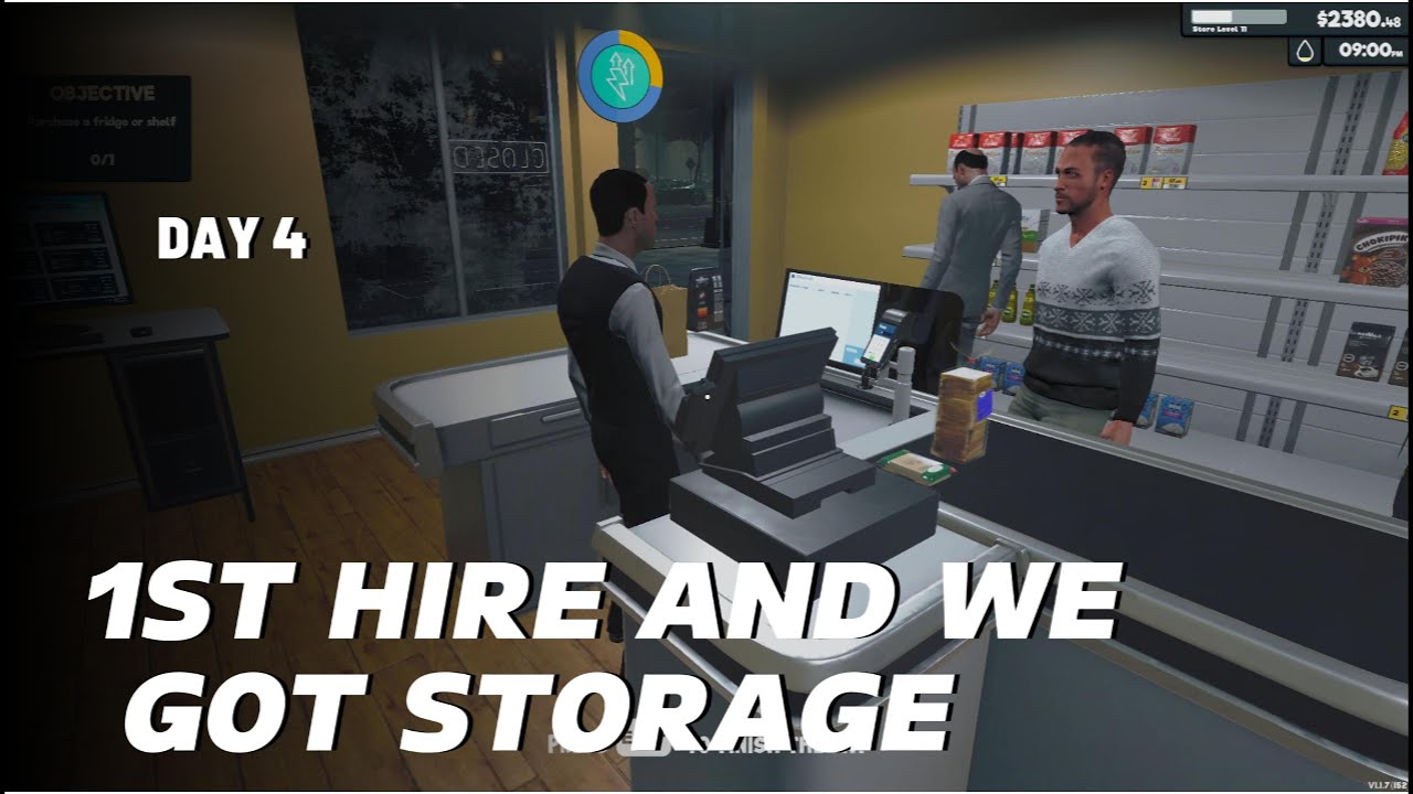 DAY 4 - Supermarket Sim - New hire and Storage Room
